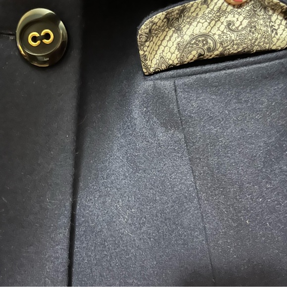 Tulle Anthropologie Wool Blend Pea Coat Size Medium - Picture 6 of 12